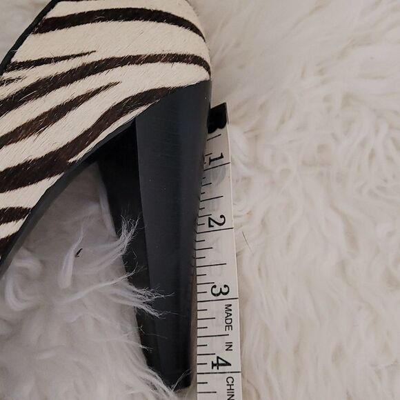Nine West Zebra Print Open Toe Stilleto - Picture 9 of 9